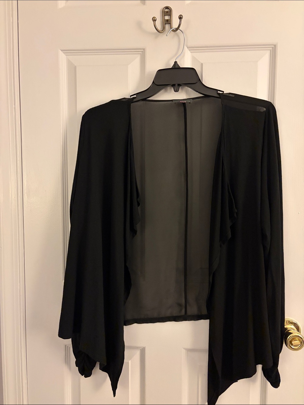 Vince Camuto Black Women’s Drape Front cardigan